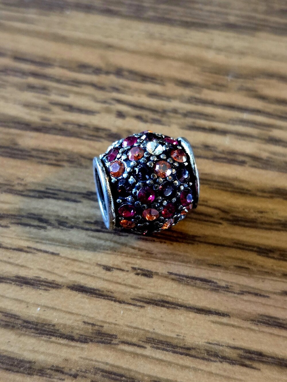 BRIGHTON "Crystal Voyage" Swarovski Red Ombre Slider Bead - Picture 2 of 5